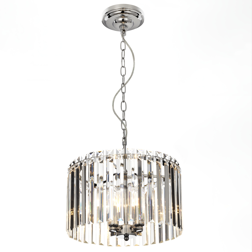Citilux Джейн CL306141 Хрустальная подвесная люстра Хром