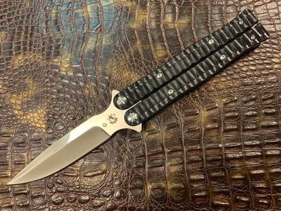 Складной нож бабочка STEELCLAW BAL001 c клинком из стали D2, рукоять G10