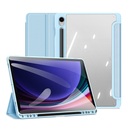 Чехол книжка синего цвета для планшета Samsung Tab S10 Lite, Tab S10 FE, Tab S9, Tab S9 FE, серия Toby Series Case от Dux Ducis