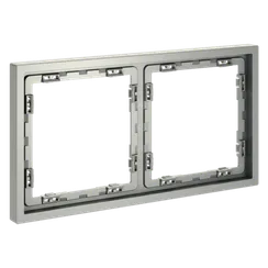 Рамка пластиковая VOLTUM S70 на 2 поста, (сталь) vls100205