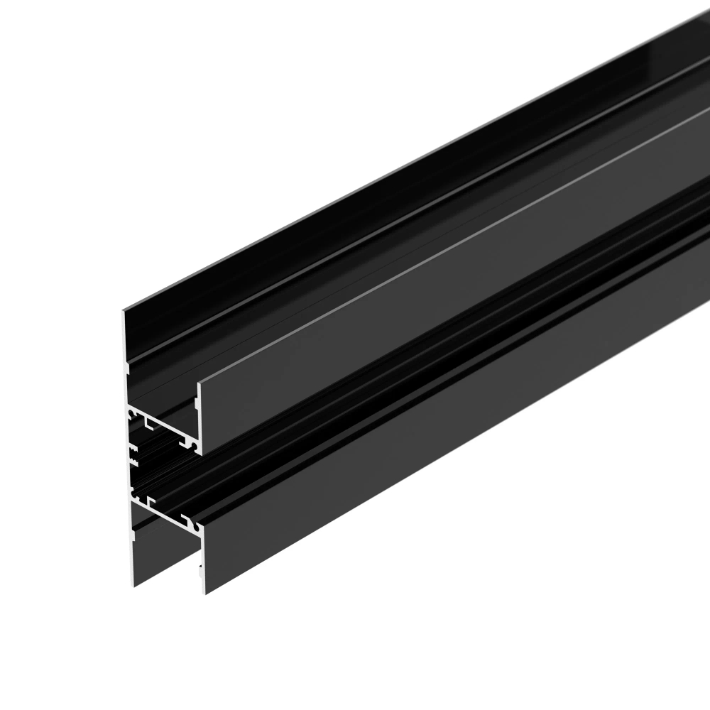 Профиль WALL-2575-DUAL-2000 ANOD BLACK (Arlight, Алюминий) 052332