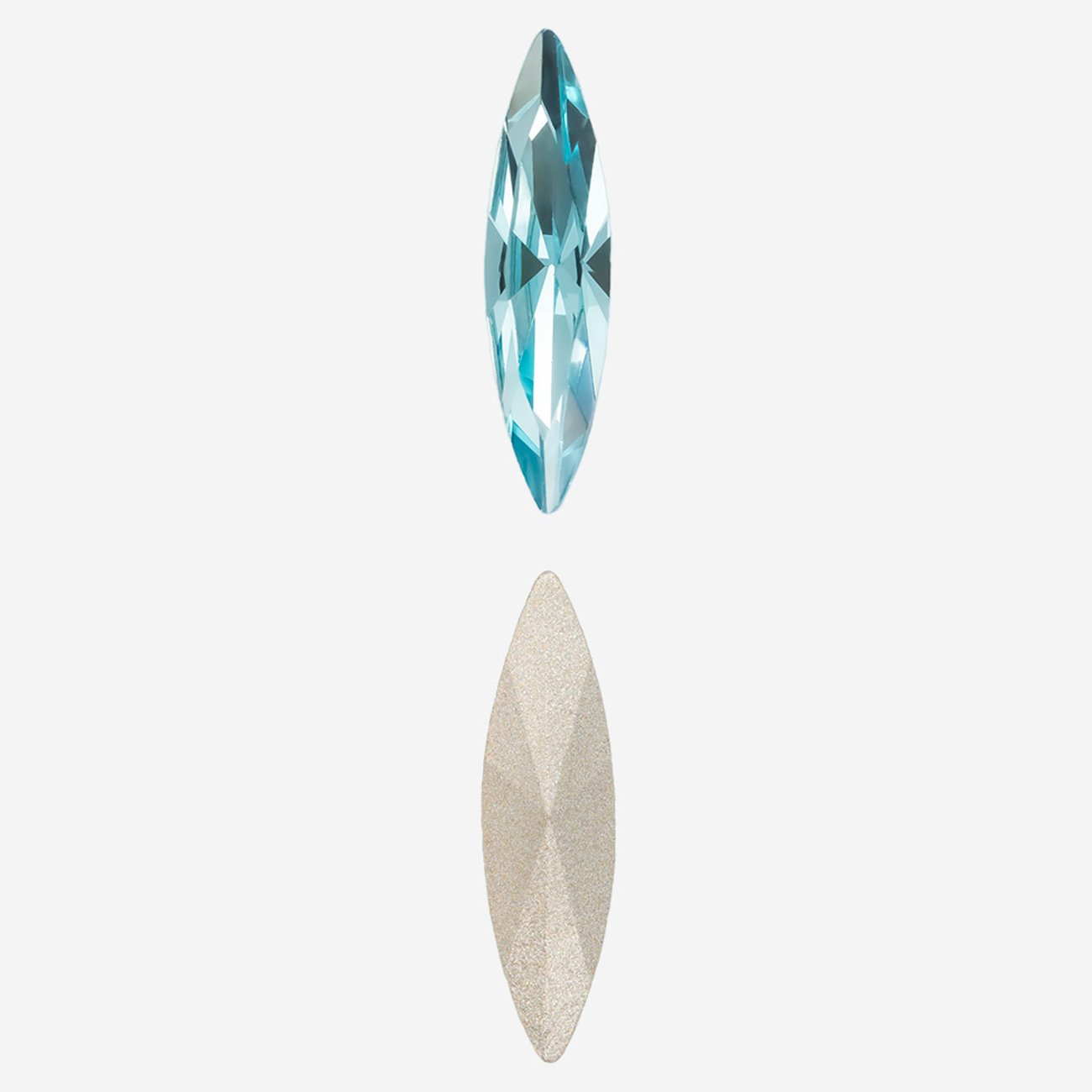 Кристалл Маркиз (Marquise Fancy Stone), оттенок "Индиголит"/"Indicolite", 15*4мм
