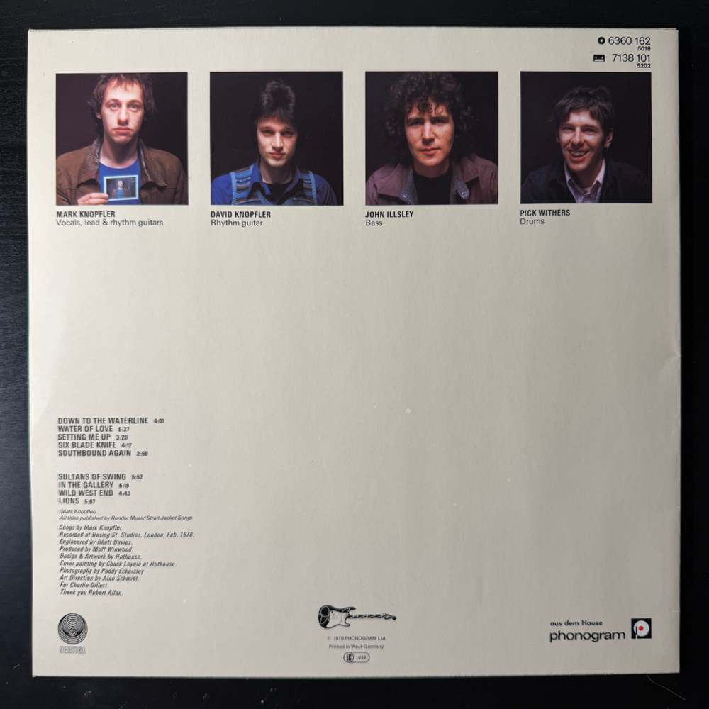 Dire Straits - Dire Straits (Германия 1978г.)