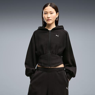 Женская толстовка с капюшоном STREET GLAM, украшенная стразами. - PUMA