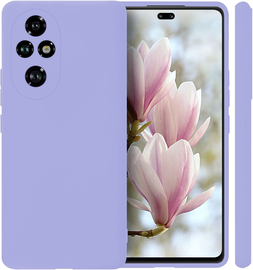 Мягкий Soft Touch чехол из силикона для HONOR 200 PRO с бархатной подкладкой