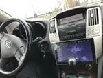 Магнитола для Toyota Harrier XU30 2003-2013, Lexus RX 2003-2009 (монохром, рамка вниз) - Vaycar VA37-0300 9" на Android 13, Быстрая, 4G SIM-слот