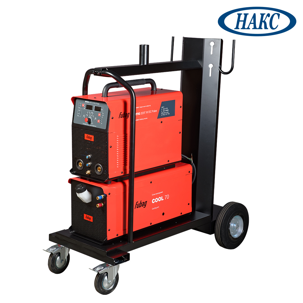 FUBAG Сварочный инвертор INTIG 320 T W DC PULSE с горелкой FB TIG 18 5P 4m, модулем охлаждения и тележкой