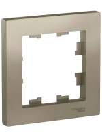 Рамка 1-я Schneider Electric Atlas Design алюминий