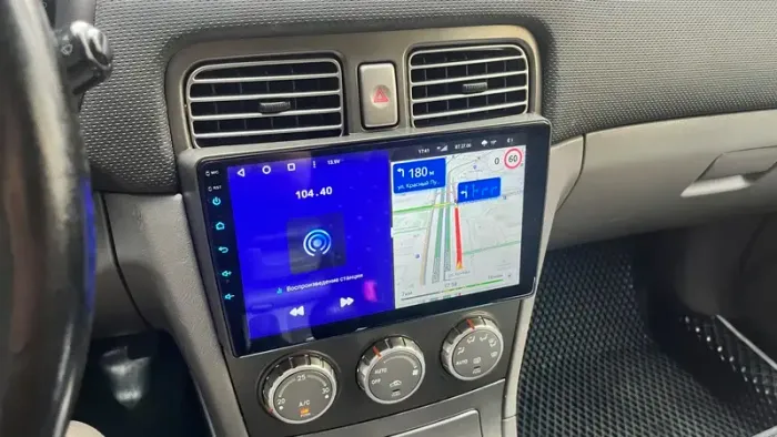 Магнитола для Subaru Forester 2 2002-2007 - FarCar S400-TS18 монитор 9.5" QLED на Android 14, CarPlay, 4G SIM-слот