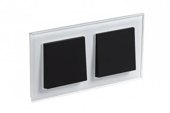 Рамка стеклянная на 2 поста Systeme Electric AtlasDesign Nature Белый ATN320102