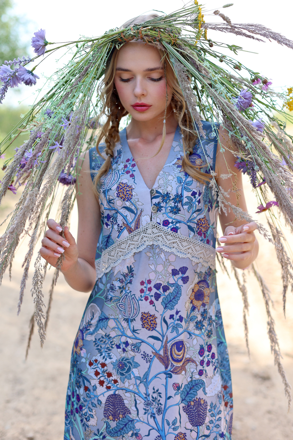 Dress "Frida-24. Secret Garden"