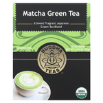 Buddha Teas, органический чай, зеленый матча, 18 чайных пакетиков, 27 г (0,96 унции)