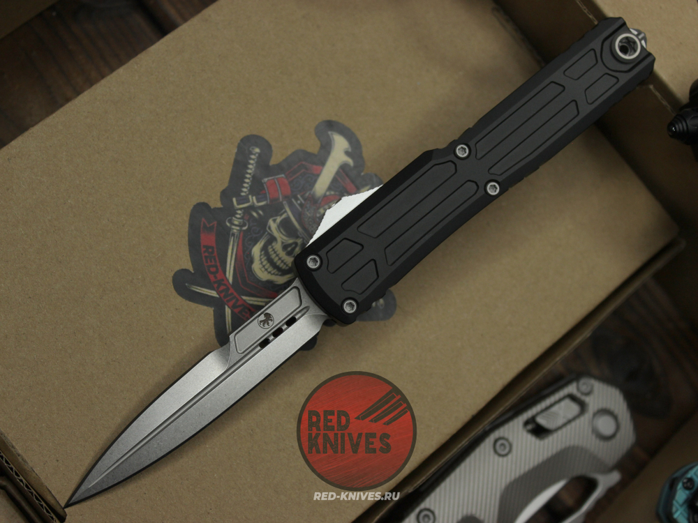 Нож Microtech Ultratech EX-ZBP Gen III Black - клинок байонет, черная рукоять