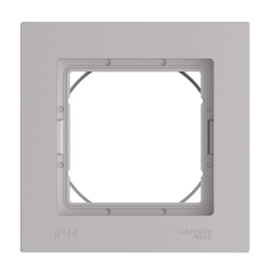 ATLASDESIGN AQUA 1-постовая РАМКА, IP44, АЛЮМИНИЙ
