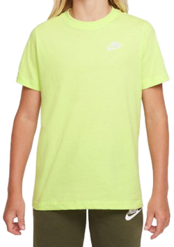 Футболка для мальчика теннисная Nike NSW Tee Embedded Futura B - lt lemon twist