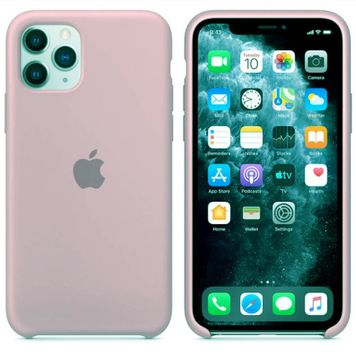Чехол Silicone Case для Apple iPhone 11 Pro Case Pink Sand
