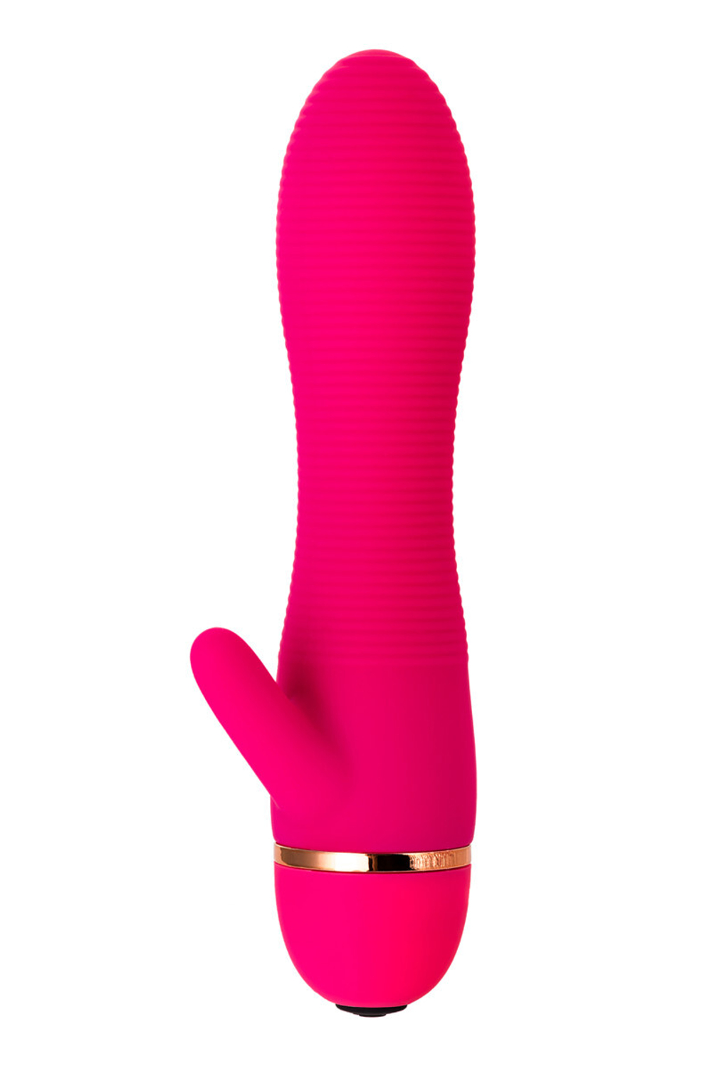 Вибратор с клиторальным стимулятором A-Toys by TOYFA Liby , силикон, розовый, 15 см
