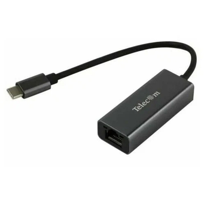 Кабели и переходники USB Telecom  Кабель-переходник USB 3.1 Type-C -->RJ-45 1000Mbps Ethernet, Aluminum Shell, 0.15м [6926123470442]
