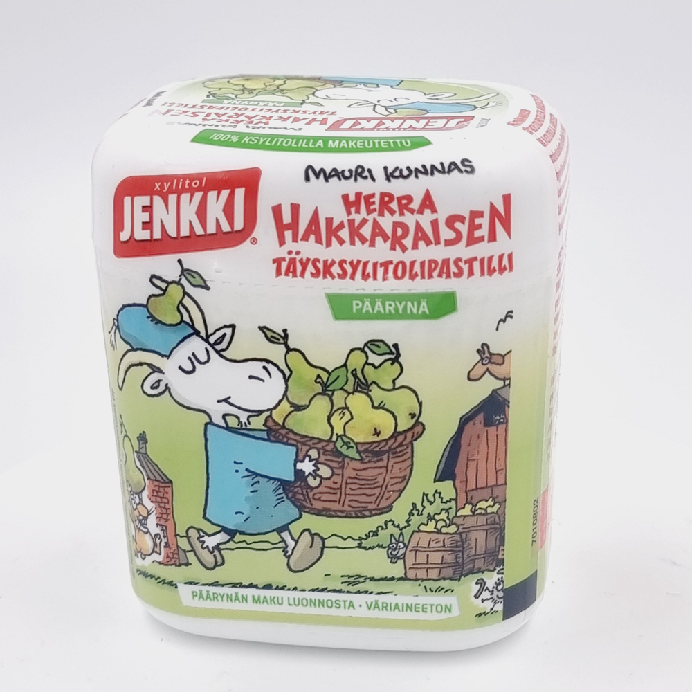 Пастилки груша с ксилитом Jenkki Herra Hakkaraisen 55 г (из Финляндии)