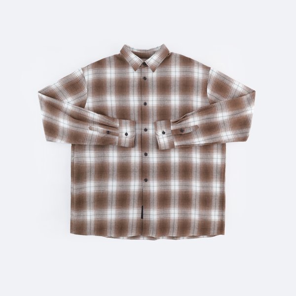 Рубашка Magamaev Filter shirt (brown/white) артикул: - купить в магазине Дайс