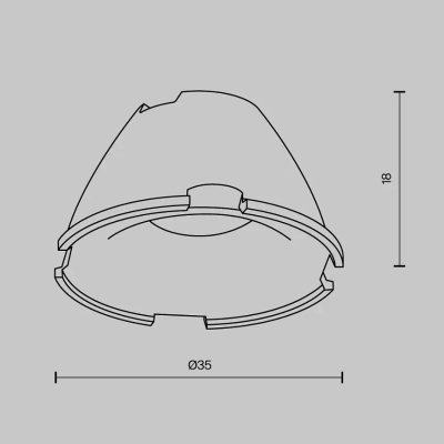 Линза для серии Альфа / Alfa LED 24°, LensD35-24. TM Maytoni
