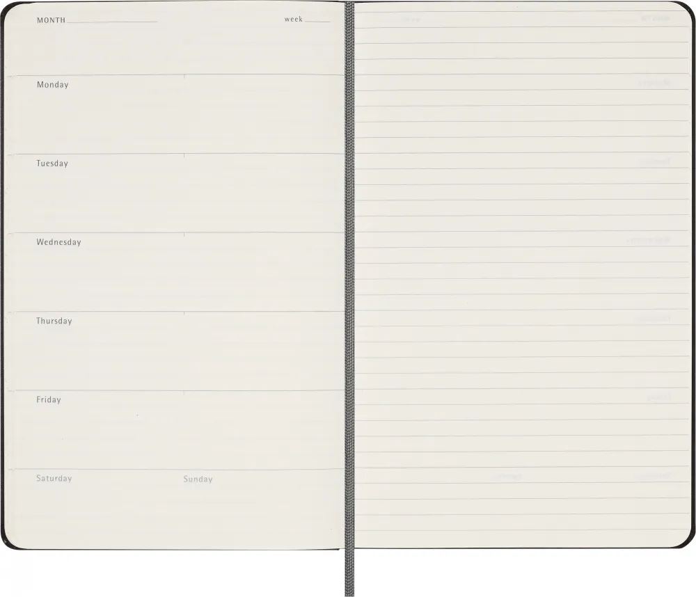 Еженедельник Moleskine Classic WKNT Large недатированный (DHUNDB12WN301) 2