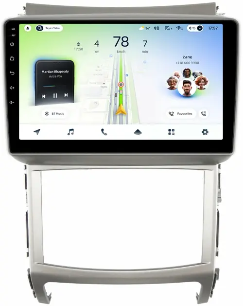 Магнитола для Hyundai iX55 2009-2013 - Teyes CC4L монитор 9" IPS, Android 14, Быстрая, Snapdragon 662, CarPlay, 4G SIM-слот