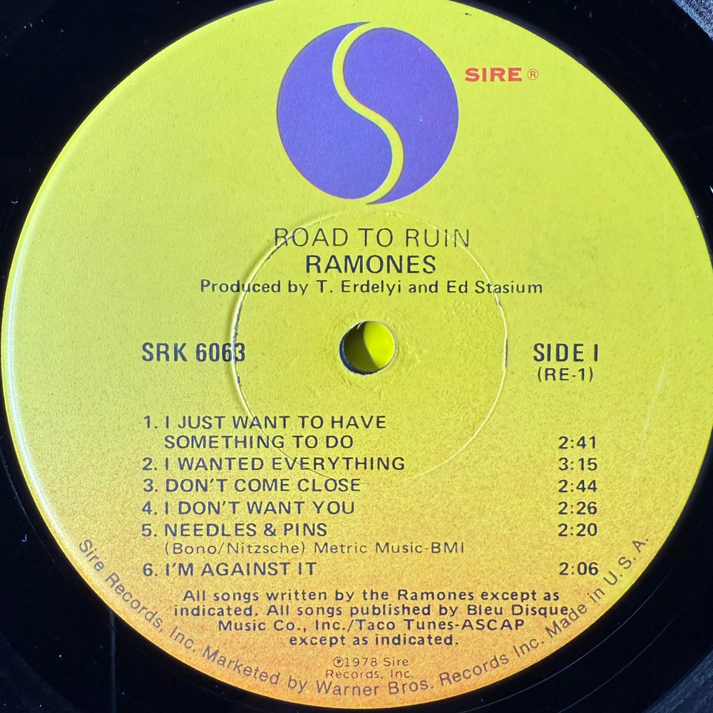 Ramones ‎– Road To Ruin (США 1978г.)