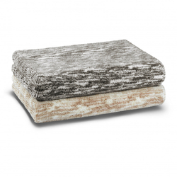 Полотенце 76x142 Hamam Marble Opal Grey бело-серый