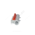 Коллектор PP-R белый Дн 32х20 на 3 выхода с кранами VALFEX 101133203