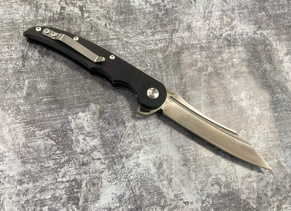 Складной нож Скальд-01 сталь 9Cr18MoV, рукоять Black G10