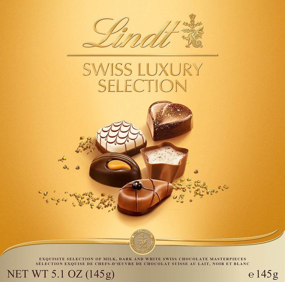 Шоколадные конфеты Lindt Swiss Luxury Chocolate Selection ассорти 145 г (из Финляндии)