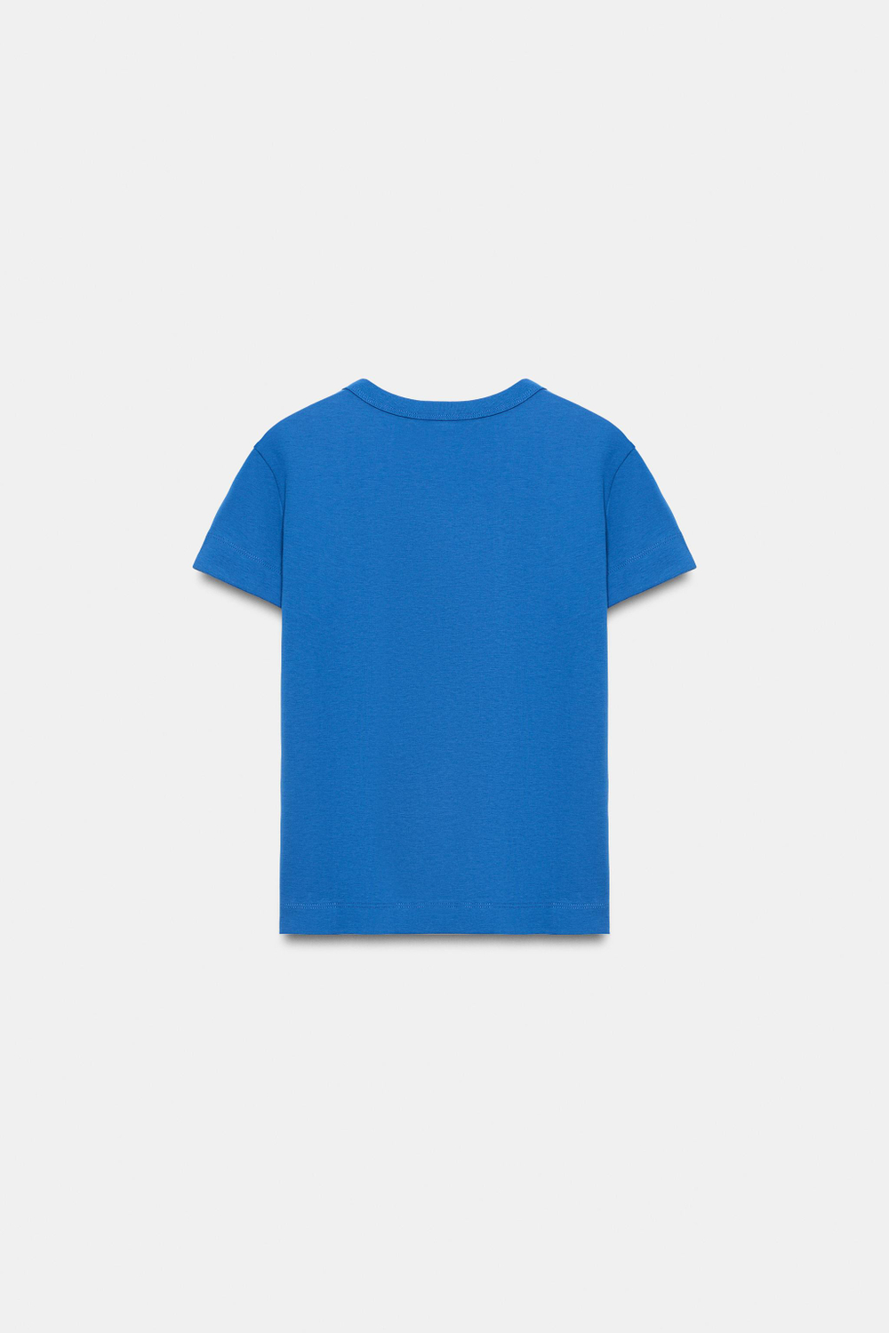 ФУТБОЛКА INTERLOCK С КОРОТКИМИ РУКАВАМИ — ZARA