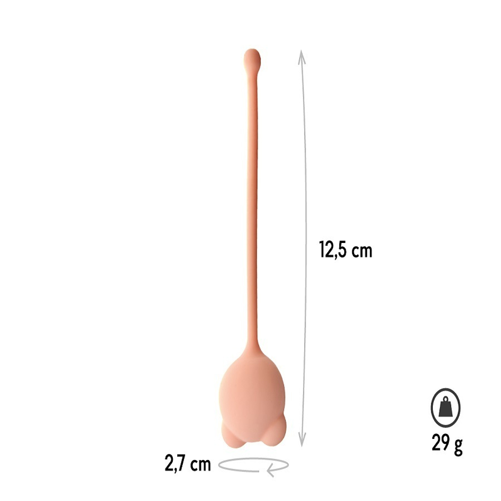 Вагинальный шарик Omicron бежевый 12,5 см