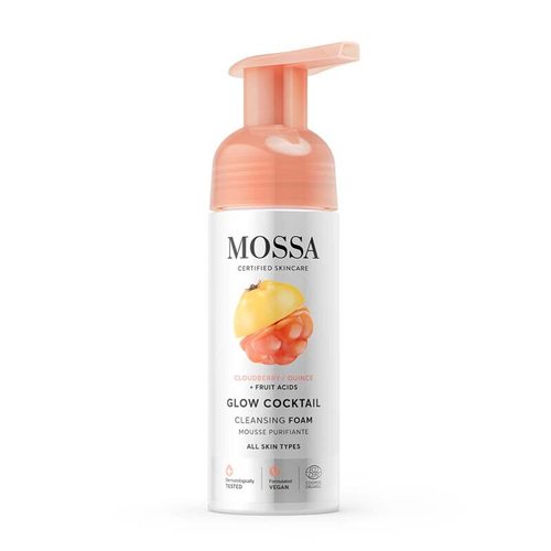 Очищающая пенка для лица Glow Cocktail MOSSA, 150 мл