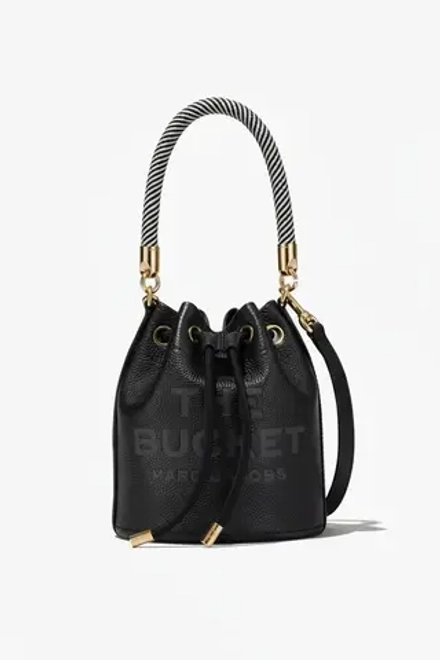 СУМКА MARC JACOBS THE LEATHER BUCKET BAG BLACK