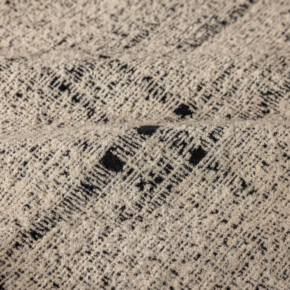 Шерстяная портьерная ткань «Pearl Tweed» — натуральная шерсть с мелким твидовым переплетением в светлой гамме