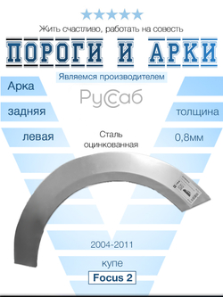 Арка левая Ford Focus 2 2004-2011 купе хэтчбек