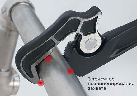 Цена на KING TONY (3616S-08P) Ключ трубный, самозажимной, 12-28 мм