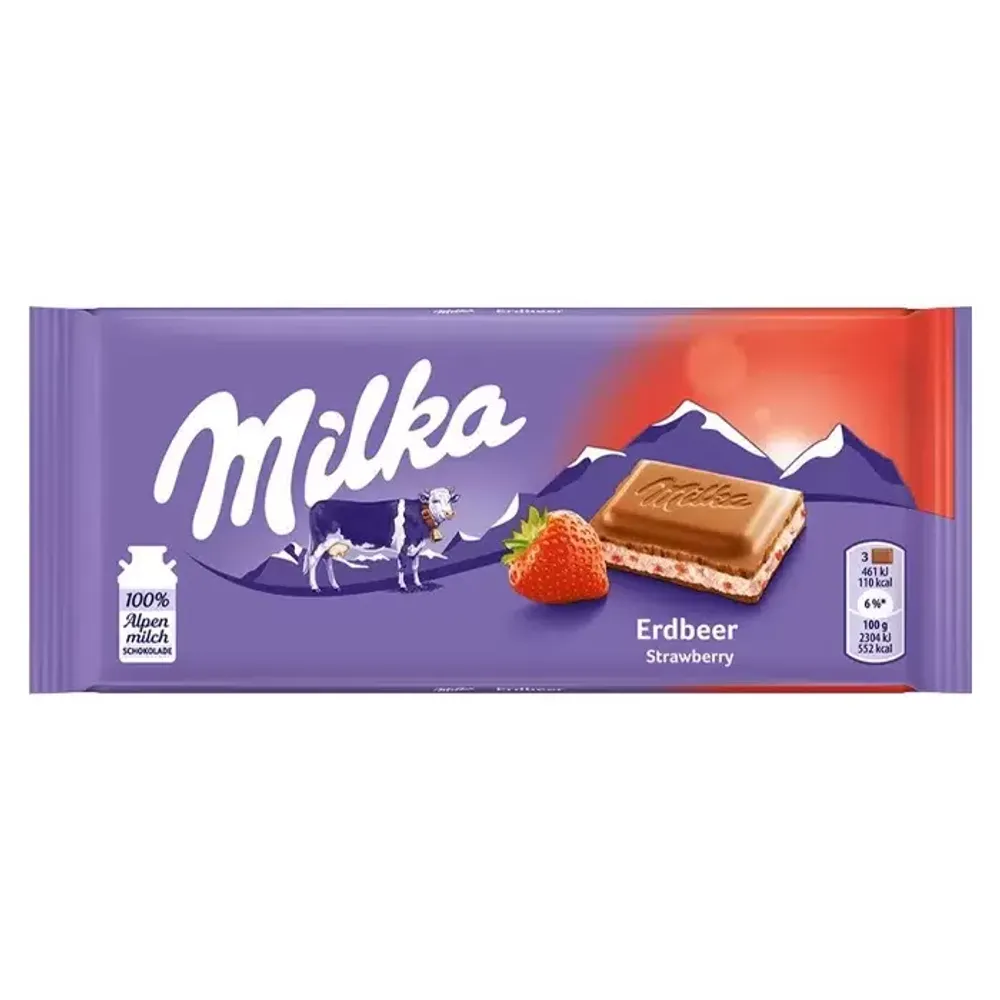 Милка Евро Клубника (Stawderry) 100гр 1*22шт
