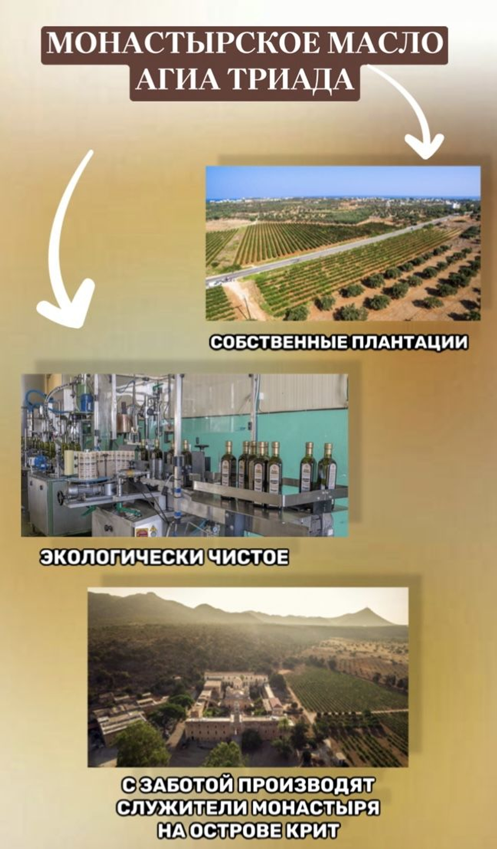 Бальзамический винный уксус 6% Agia Triada, 250 мл стекло / Натуральный, Монастырский, Греция, Крит