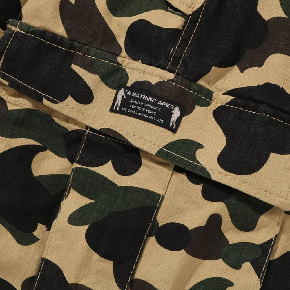 A Bathing Ape Bathing Ape Ss26 Cargo Шорты Camouflage Cotton Knee Length Брюки
