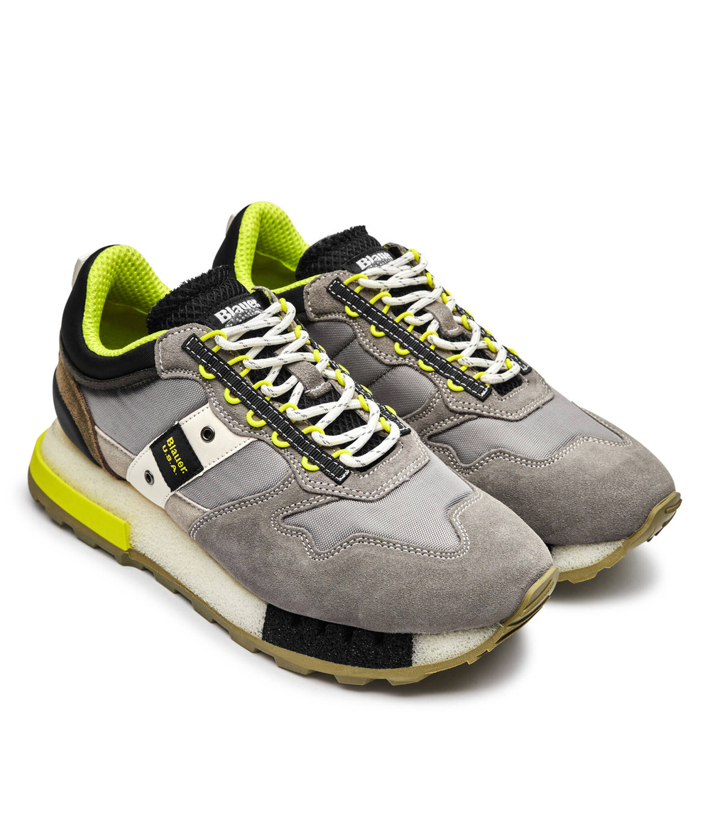 Кожаные кроссовки HERON02 BLAUER - серый(F4HERON02 COS)