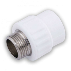 Муфта комбинированная Valfex с наружной резьбой 20х1/2", белый 10130020 ( упак 8 шт )
