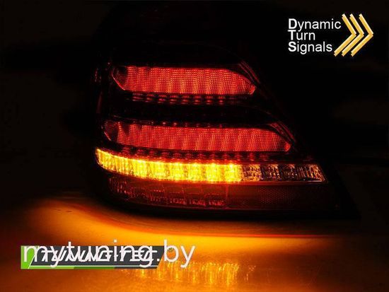 Фонари задние LED BAR RED SMOKE SEQ для MERCEDES W203 SEDAN 00-04