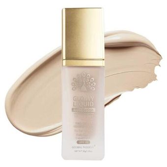 Тональная основа Global Fashion, Glowy Liquid Foundation 4in1:Primer+Concealer+Highlighter+BB cream, SPF 15, 38