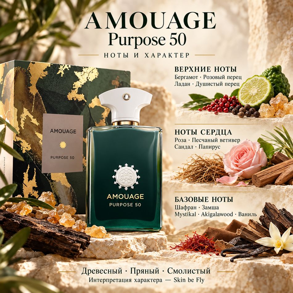 Amouage Purpose 50 Extrait 100 мл — оригинал