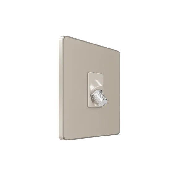 Розетка телевизионная TV/FM/SAT 5-2400Mгц Systeme Electric Infinity Песчаный берег FSE000598