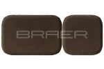 Тротуарная плитка Braer Классико Дуо, Коричневый, 40 мм
