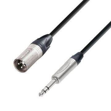 Adam Hall K5 BMV 0500 - кабель микрофонный, Neutrik XLR (M) - TRS (jack) stereo 6.3 mm, 0.22 мм2, 5